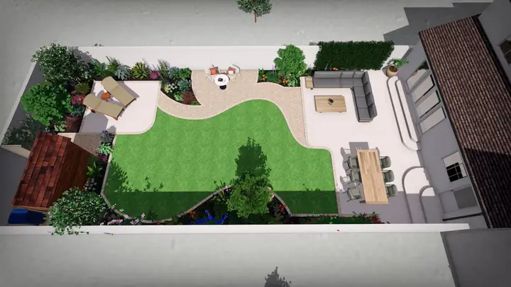 3D garden design video preview